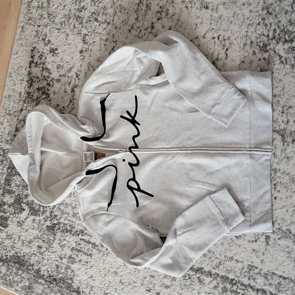 COPY - NWT Victorias Secret Pink, Gray ZipUp M
